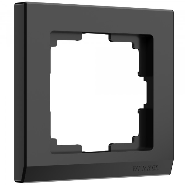 Рамка на 1 пост Werkel WL04-Frame-01 Stark (черный) - купить в Краснодаре