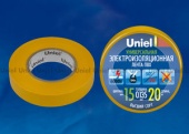 Изолента Uniel UIT-135P 20/15/01 YEL - купить в Краснодаре