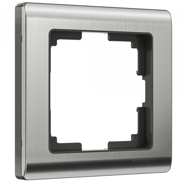 Рамка на 1 пост Werkel WL02-Frame-01 Metallic (глянцевый никель) - купить в Краснодаре