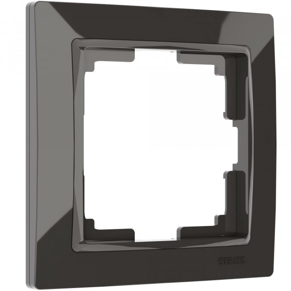 Рамка на 1 пост Werkel WL03-Frame-01 Snabb Basic (серо–коричневый) - купить в Краснодаре