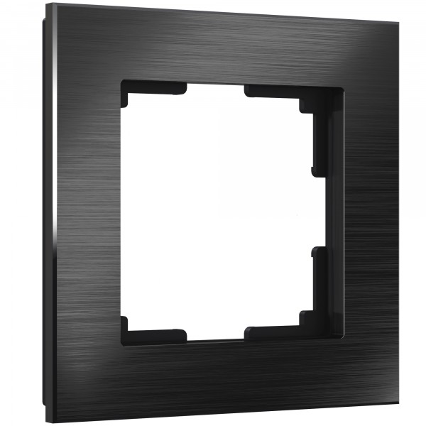 Рамка на 1 пост Werkel WL11-Frame-01 Aluminium (черный алюминий) - купить в Краснодаре