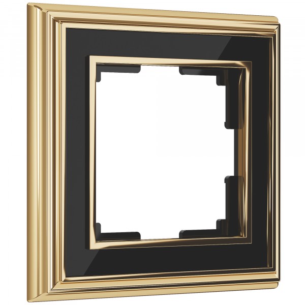 Рамка на 1 пост Werkel WL17-Frame-01 Palacio (золото / черный) - купить в Краснодаре