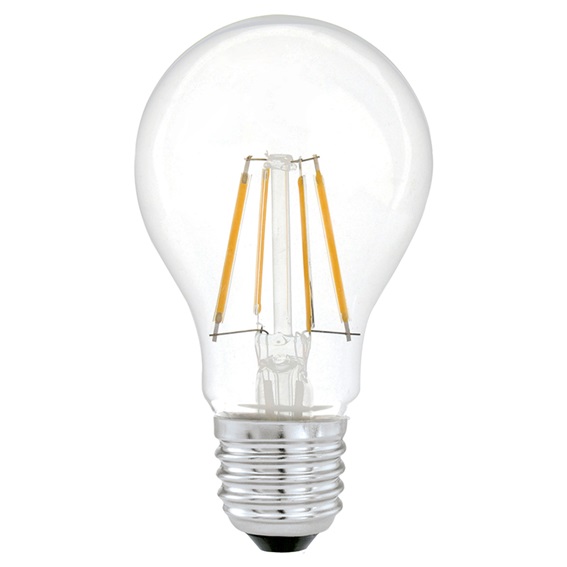 Лампа светодиодная LED-A60-deco 9Вт 230В Е27 1040Лм прозрачная с гарантией 2 года