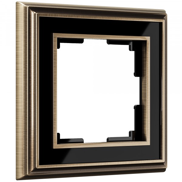 Рамка на 1 пост Werkel WL17-Frame-01 Palacio (бронза / черный) - купить в Краснодаре