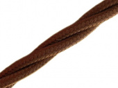 Витой ретро кабель для внешней проводки Werkel Retro 3х2,5мм коричневый - купить в Краснодаре