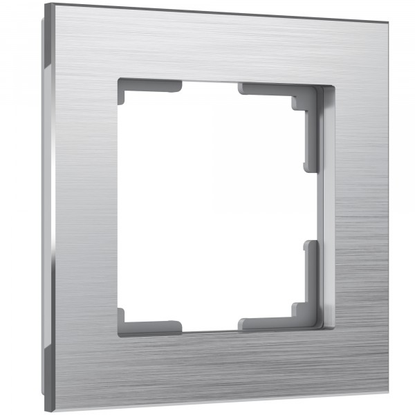 Рамка на 1 пост Werkel WL11-Frame-01 Aluminium (алюминий) - купить в #REGION_NAME_DECLINE_PP#