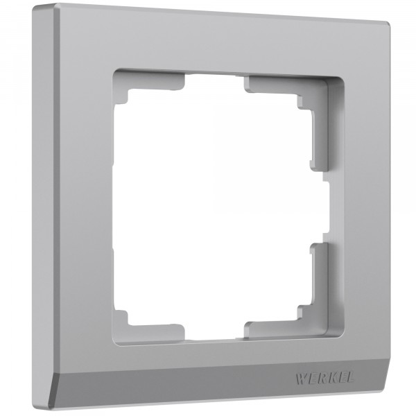 Рамка на 1 пост Werkel WL04-Frame-01 Stark (серебряный) - купить в Краснодаре