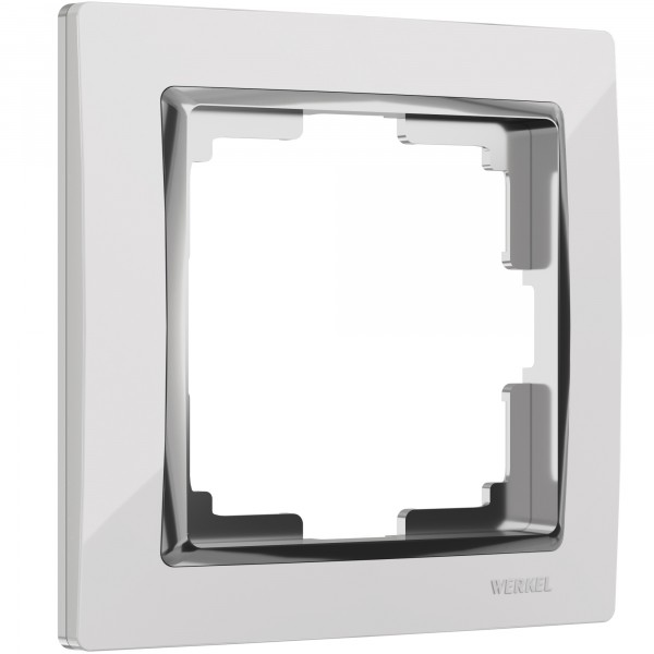 Рамка на 1 пост Werkel WL03-Frame-01 Snabb (белый/хром) - купить в Краснодаре